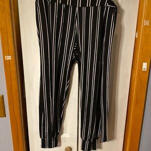 striped comfy pants